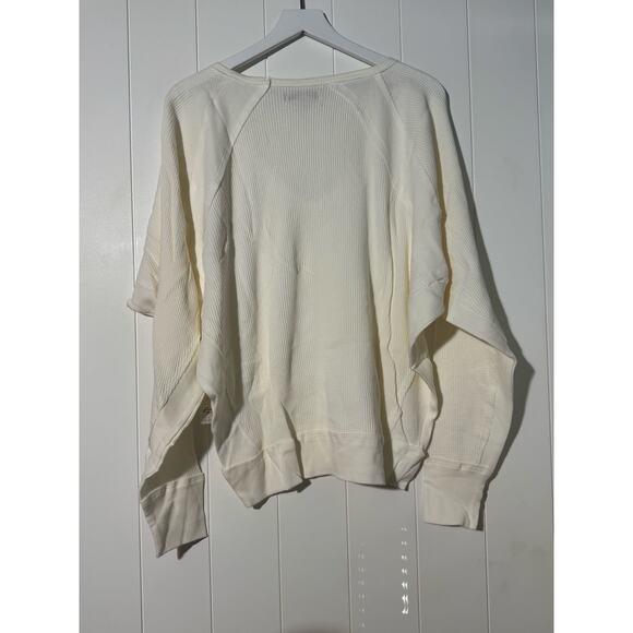 Free People Santa Clara Thermal Henley in Alabaster Size Medium - Picture 8 of 8